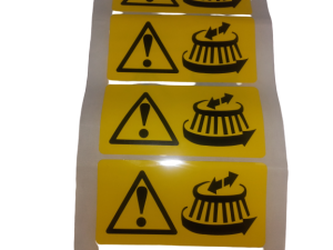 SCA022383 -Naklejka ostrzegawcza szczotki Scarab